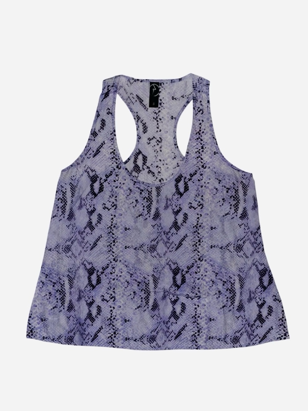 Soft Joie 100% Silk Snakeskin Python Print Racerback Tank Top - XS